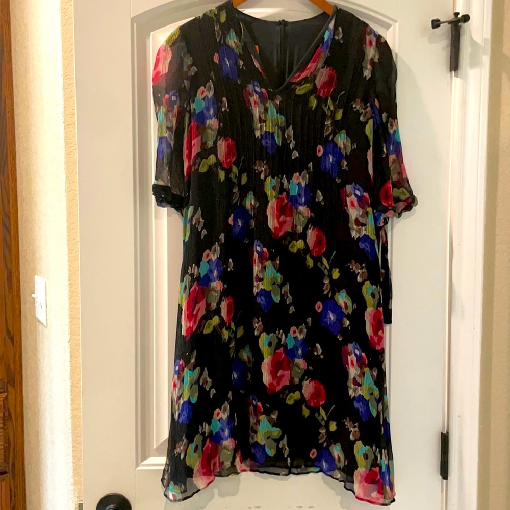 Olga Kapustina Black Floral Dress